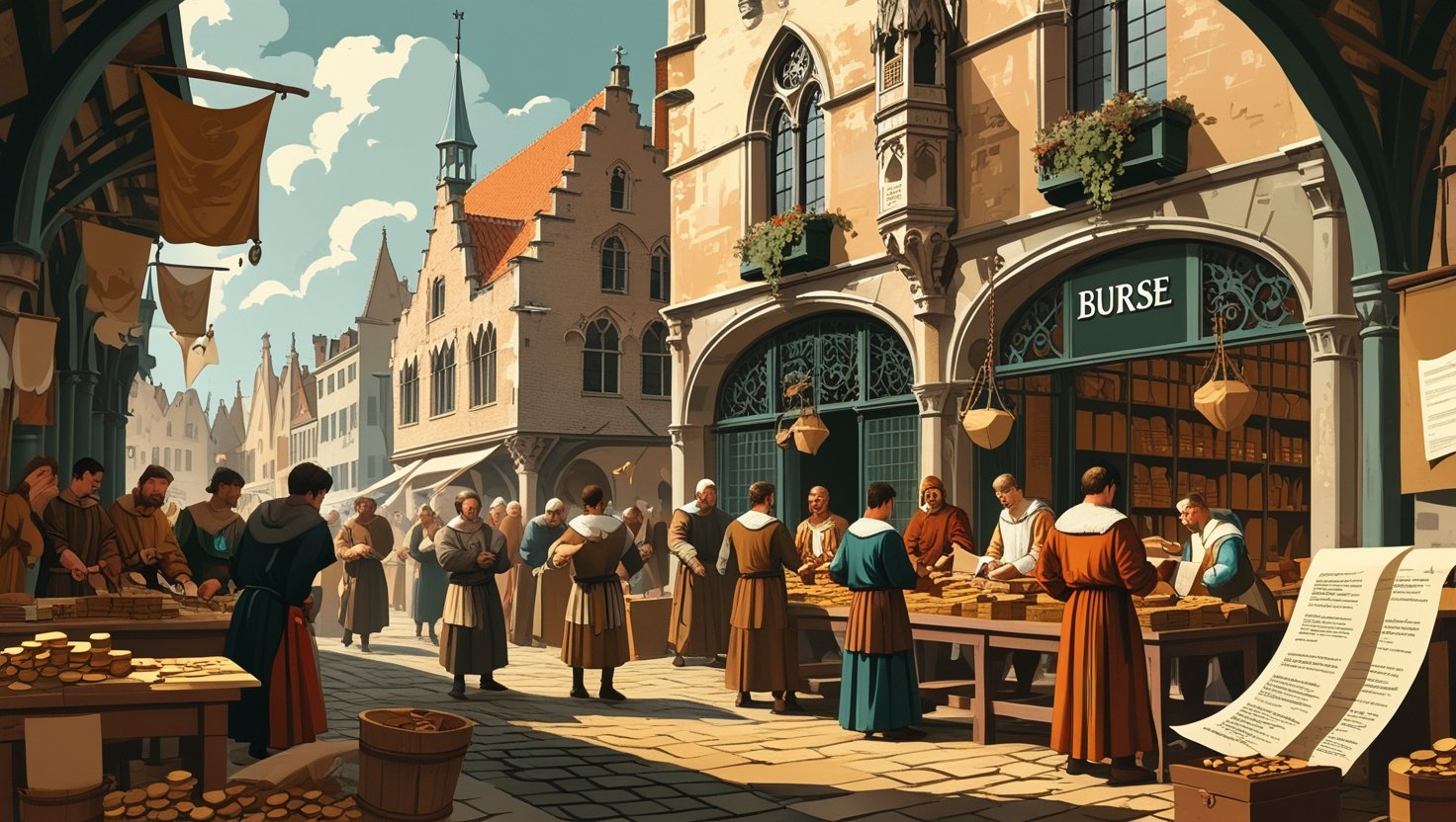 A Fascinante História da Primeira Bolsa de Valores do Mundo: Bruges, 1309